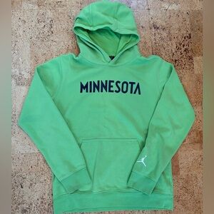 NBA Nike Jordan Bright Green Timberwolves Hoodie